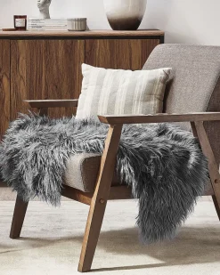 Kunstfell-Teppich Schaf Grau 88 Cm Mungo