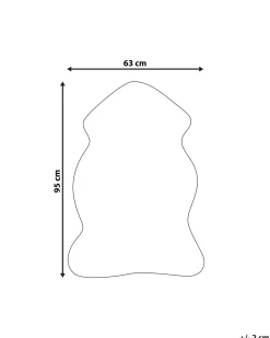 Kunstfell-Teppich Schaf Grau 88 Cm Mungo