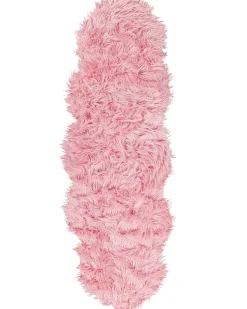 Kunstschaffell-Teppich Rosa 60 X 180 Cm Mamungari