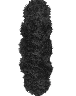 Kunstschaffell-Teppich Schwarz 60 X 180 Cm Mamungari