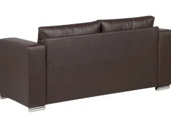 Leather Living Room Set Brown Helsinki