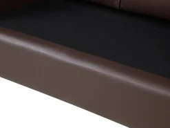Leather Living Room Set Brown Helsinki