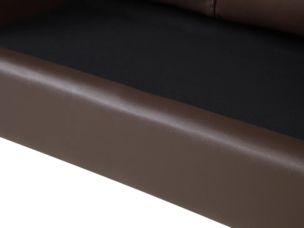 Leather Living Room Set Brown Helsinki