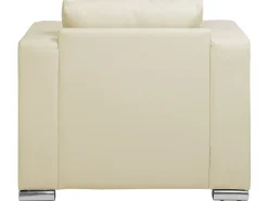 Leather Living Room Set Cream Helsinki