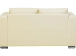 Leather Living Room Set Cream Helsinki