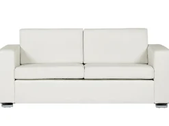 Leather Living Room Set White Helsinki