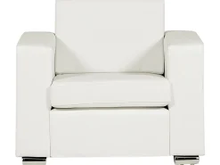 Leather Living Room Set White Helsinki