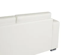 Leather Living Room Set White Helsinki