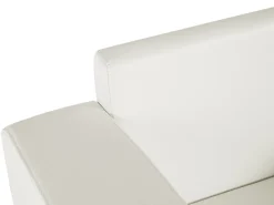 Leather Living Room Set White Helsinki