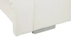 Lederbett Weis Lattenrost 180 X 200 Cm Mit Led-Beleuchtung Bunt Nantes