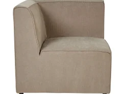 Left Hand 3 Seater Modular Jumbo Cord Corner Sofa With Ottoman Taupe Lemvig