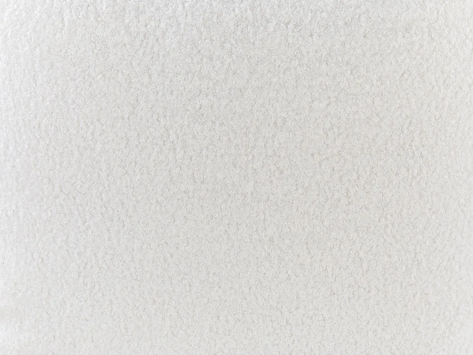 Left Hand Boucle Chaise Lounge White Le Crau