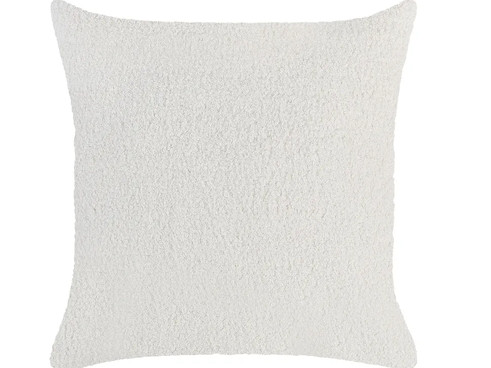 Left Hand Boucle Chaise Lounge White Le Crau