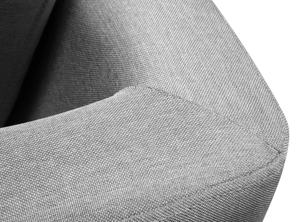 Left Hand Corner Fabric Sofa Light Grey Stockholm