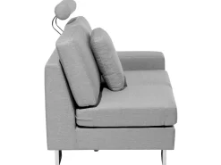 Left Hand Corner Fabric Sofa Light Grey Stockholm