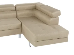 Left Hand Corner Fabric Sofa Beige Norrea