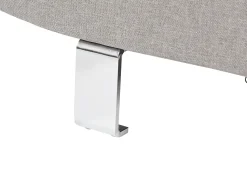 Left Hand Corner Fabric Sofa Light Grey Norrea