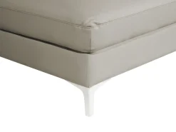 Left Hand Corner Sofa Leather Taupe Beige Farila
