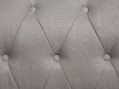 Left Hand Fabric Corner Sofa Beige Chesterfield