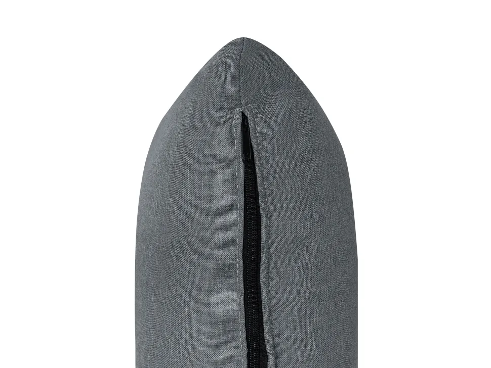 Left Hand Fabric Corner Sofa Dark Grey Dolva