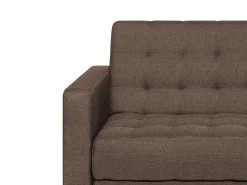 Left Hand Fabric Corner Sofa Dark Brown Aberdeen