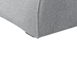 Left Hand Fabric Corner Sofa Grey Dolva