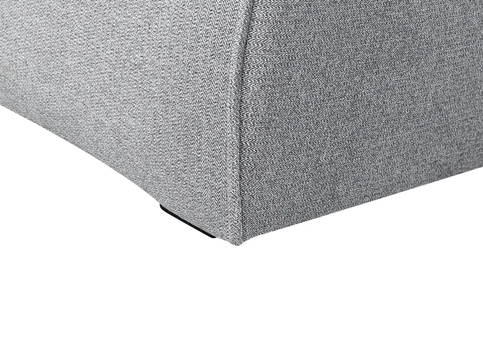 Left Hand Fabric Corner Sofa Grey Dolva