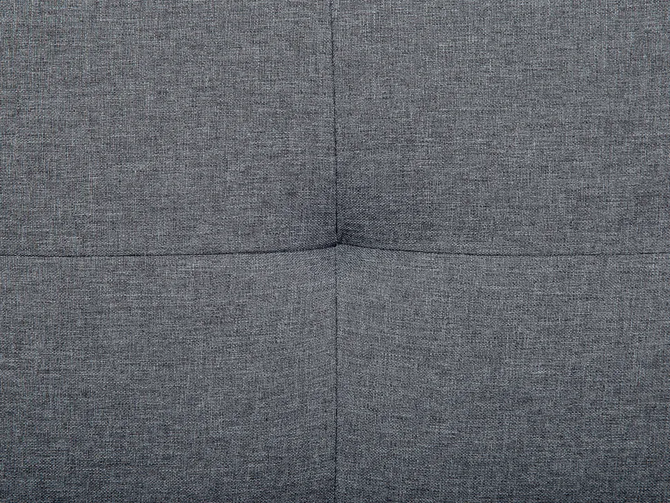 Left Hand Fabric Corner Sofa Bed Grey Alsten