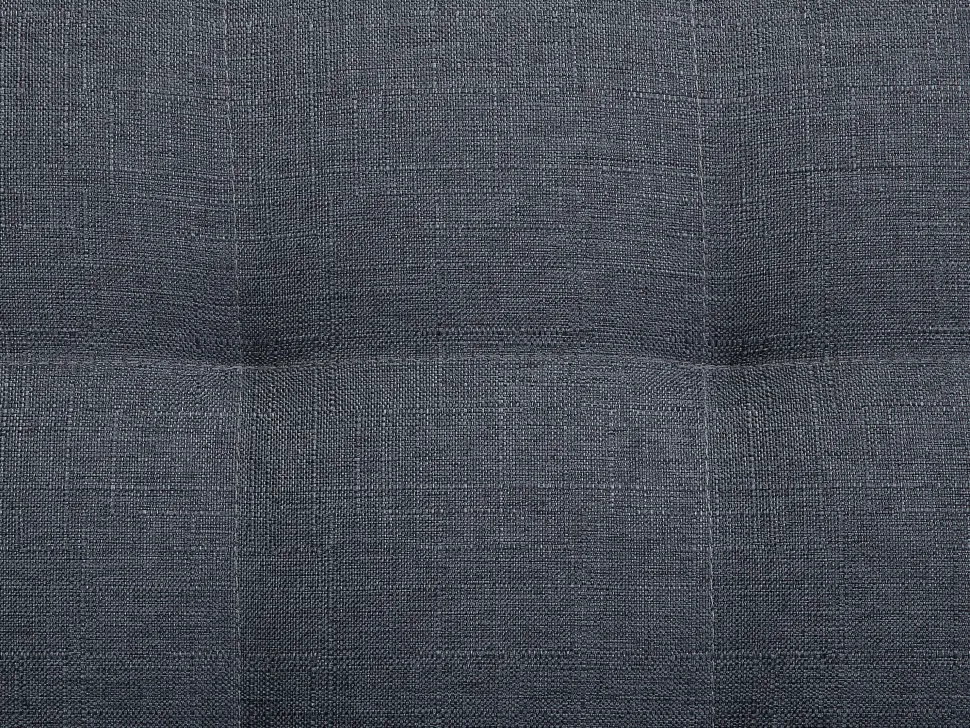 Left Hand Fabric Corner Sofa With Ottoman Dark Grey Aberdeen