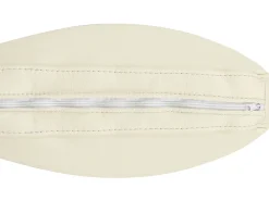 Left Hand Leather Corner Sofa With Ottoman Beige Oslo