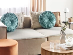 Left Hand Linen Chaise Lounge Beige Aprica