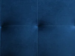 Left Hand Modular Velvet Sofa With Ottoman Navy Blue Aberdeen