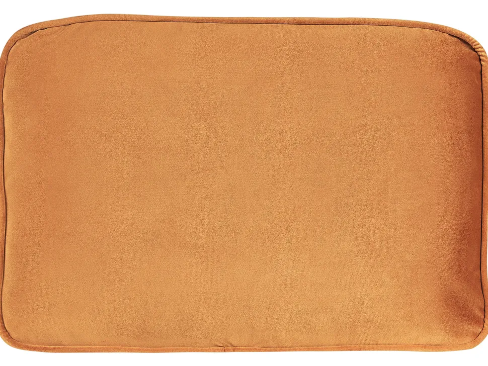 Left Hand Velvet Chaise Lounge Orange Miramas