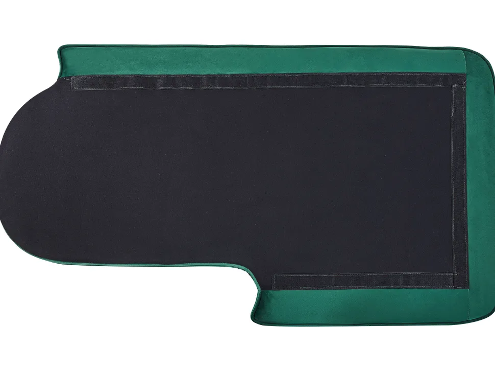 Left Hand Velvet Chaise Lounge Emerald Green Allier