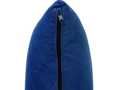 Left Hand Velvet Chaise Lounge With Storage Blue Meri