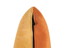 Left Hand Velvet Chaise Lounge Orange Gonesse