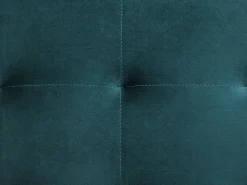 Left Hand Velvet Corner Sofa Teal Aberdeen