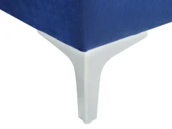 Left Hand Velvet Corner Sofa Navy Blue Timra