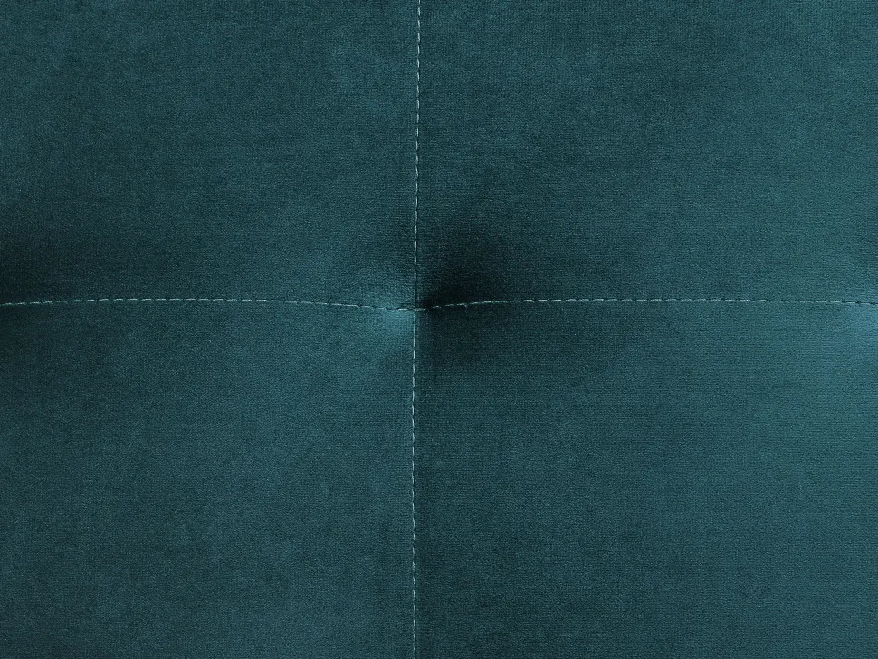 Left Hand Velvet Corner Sofa With Ottoman Teal Aberdeen
