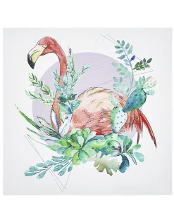 Leinwandbild Bunt Vogelmotiv 3Er Set 30 X 30 Cm Menaka