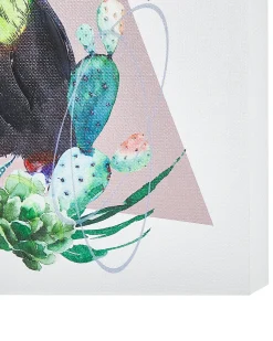 Leinwandbild Bunt Vogelmotiv 3Er Set 30 X 30 Cm Menaka