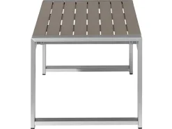 Lounge Set Aluminium 4-Sitzer Auflagen Dunkelgrau Salerno