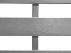 Lounge Set Aluminium 4-Sitzer Auflagen Dunkelgrau Salerno