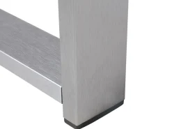 Lounge Set Aluminium 4-Sitzer Auflagen Dunkelgrau Salerno