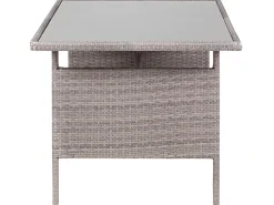 Lounge Set Rattan Grau Viterbo