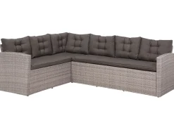 Lounge Set Rattan Grau Viterbo