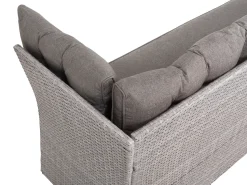 Lounge Set Rattan Grau Viterbo