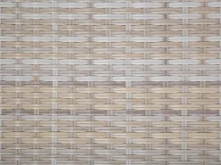 Lounge Set Rattan Hellbraun 5-Sitzer Modular Auflagen Grau Lanciano