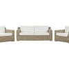 Lounge Set Rattan Naturlich 4-Sitzer Ardea