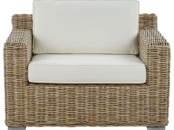 Lounge Set Rattan Naturlich 4-Sitzer Ardea